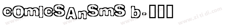 comicSansMS B字体转换